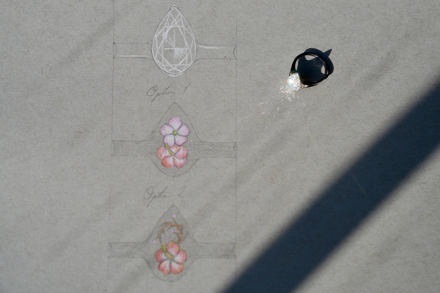 Carrie and Hector's Meihua and Hibiscus Zen Ring