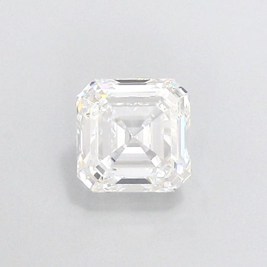 Lab Grown Asscher Cut Diamond 2.57ct E VVS2 and 2 Lab Grown Triangular Cut Diamond 0.41ct E VS1