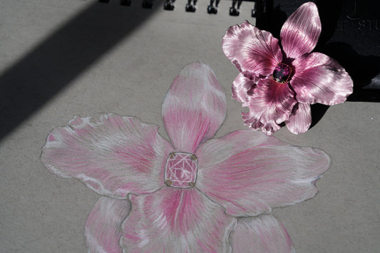 Popo's Orchid Broach