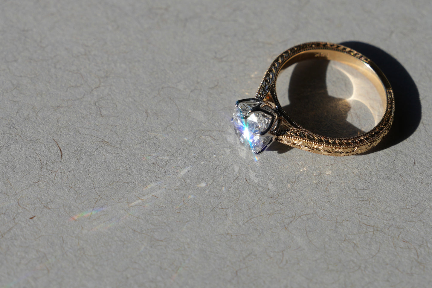 Nicola and Matias’ Hand-Engraved Ring
