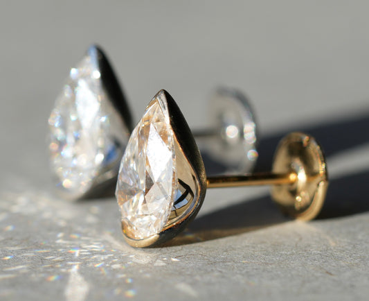 Zen Pear Studs