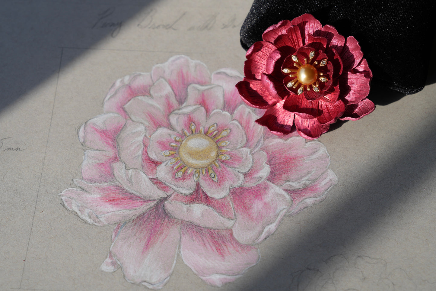Mahmah's Peony Broach