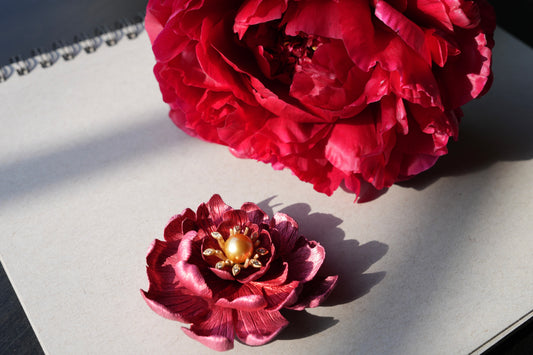 Mahmah's Peony Broach