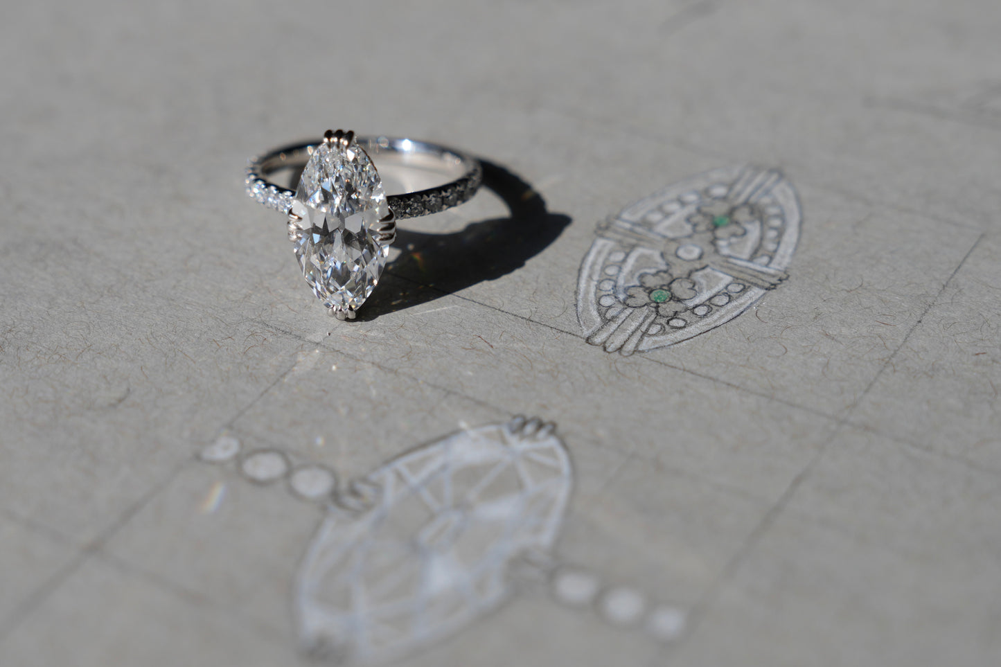 Andrea and David’s Antique Moval Ring