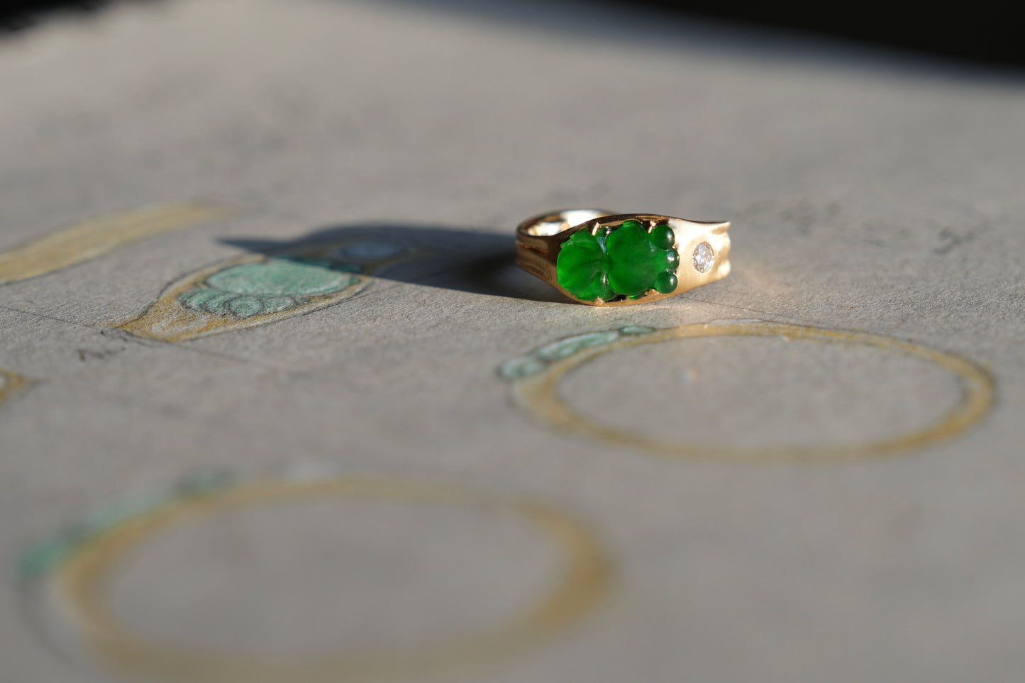 Bob’s Carved Imperial Jade Goldfish Ring