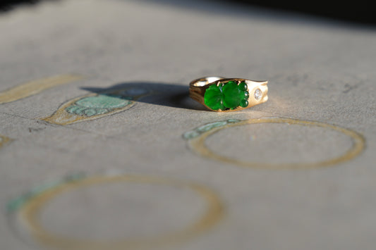 Bob’s Carved Imperial Jade Goldfish Ring