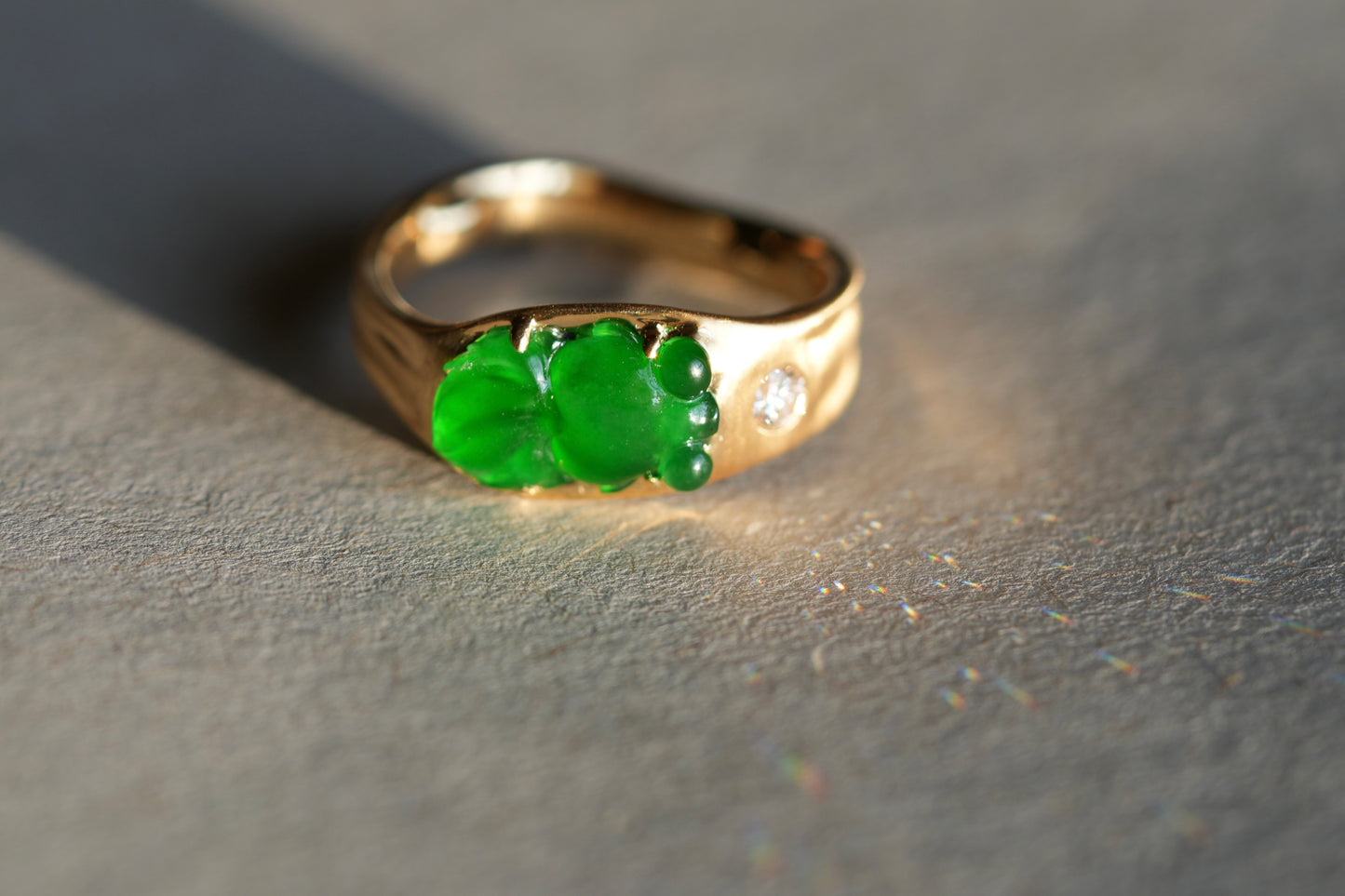 Bob’s Carved Imperial Jade Goldfish Ring