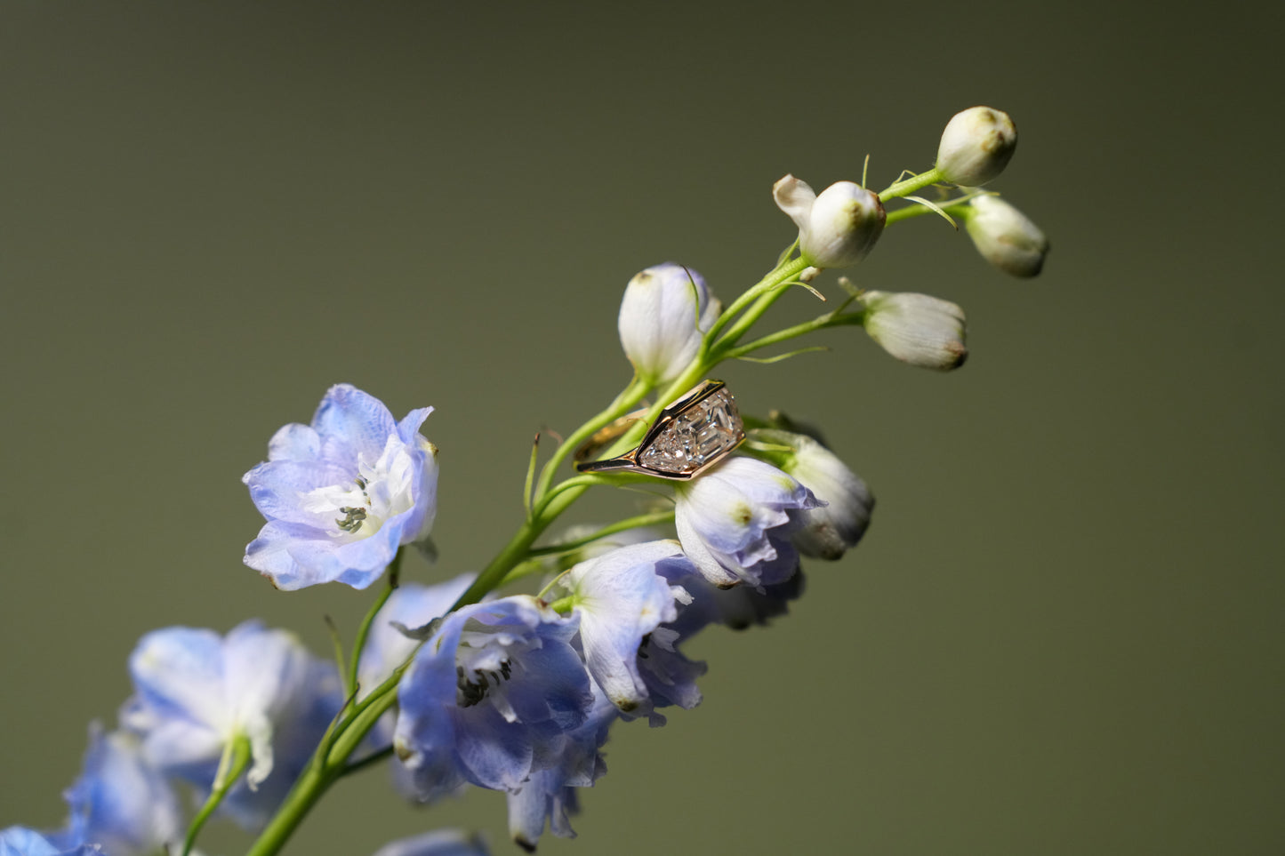 Emma and Danny’s Hydrangea Embrace Ring