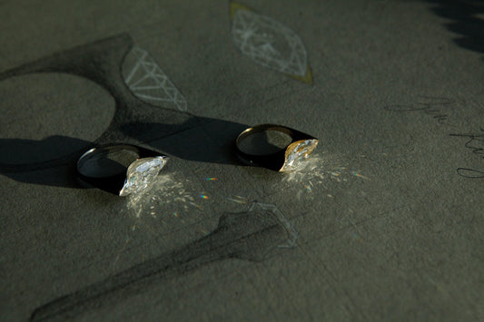 Marquise Zen Ring for Nick and Gustavo and 2 Mock Rings and Overnight Insured Shipping